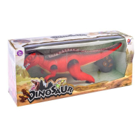 Динозавр радиоуправляемый &laquo;T-Rex&raquo;, световые и звуковые эффекты, работает от батареек, цвет красный