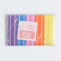 Бафы наждачные для ногтей, двусторонние, 10 шт, 9 &times; 1,8 &times; 1,1 см, разноцветные