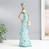 Сувенир полистоун "Африка - Королева пустыни, с горшочком" золото с голубым 10х7х32,5 см Сувенир полистоун "Африка - Королева пустыни, с горшочком" золото с голубым 10х7х32,5 см