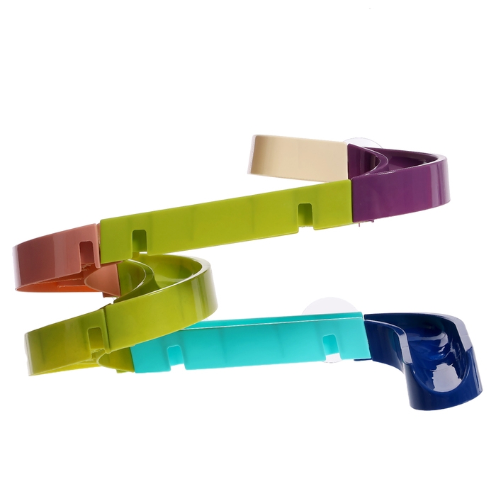 Трек для игры в ванной &laquo;Утиная горка&raquo;, на присосках, крепится на стену