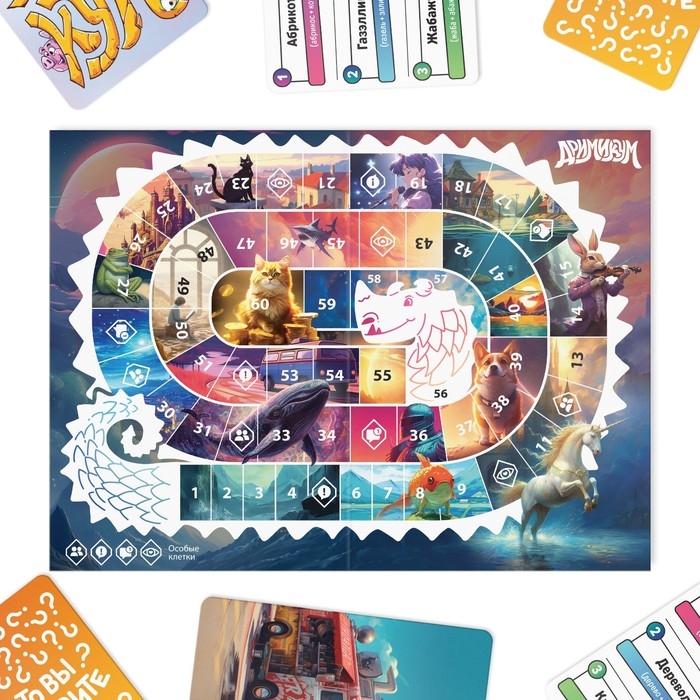 Настольная игра 3 в 1 &laquo;Что вы говорите? Дримикум. Ходилка-бродилка&raquo;, 160 карт, 36 жетона, 6 фишек, 4 загубника, 7+