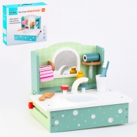 Игровой деревянный набор &laquo;Умывальник&raquo; 26,5 &times; 25,5 &times; 33,5 см