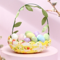 Декор пасхальный &laquo;Корзинка с яйцами&raquo; 8 &times; 12 &times; 14 см