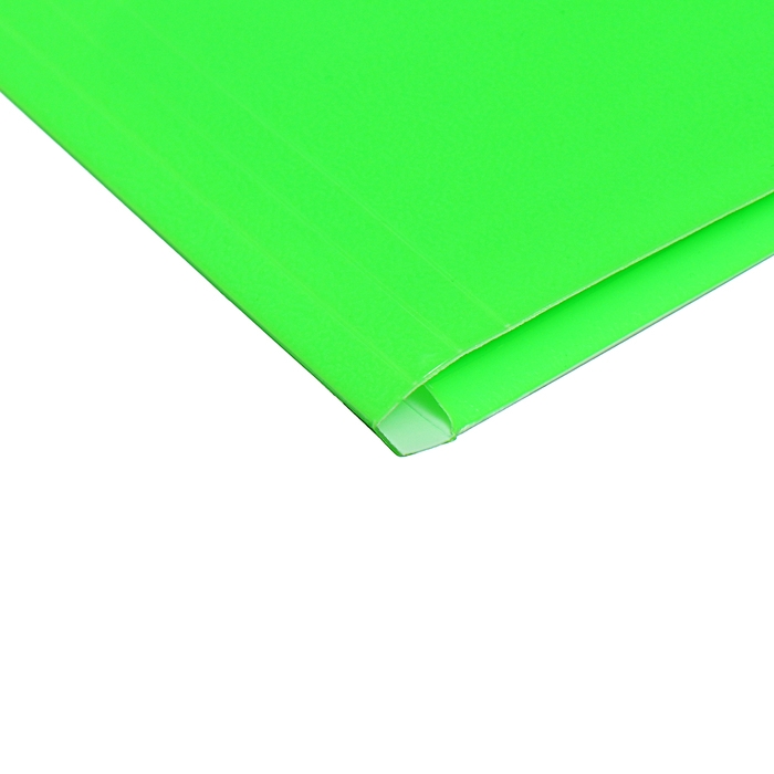 Папка на резинке А4, 500 мкм, Calligrata "Neon", корешок 30 мм, неоновая, салатовая