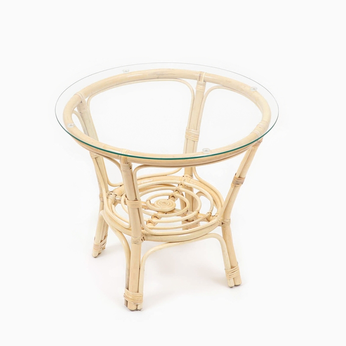 Набор садовой мебели Набор садовой мебели "Bagama": 2 кресла, 1 диван, 1 стол, ротанг светлый, подушки бежевые