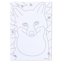 Валяние из шерсти на новый год. Живопись шерстью &laquo;Милая лисичка&raquo;, А5, новогодний набор для творчества