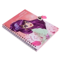 Записная книжка подарочная на замочке, А6, 45 листов, в линейку, "Аниме" Записная книжка подарочная на замочке, А6, 45 листов, в линейку, "Аниме"