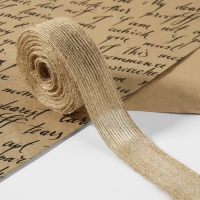 Лента из джута, 25 мм, 4,5 ± 0,5 м, цвет бежевый Лента из джута, 25 мм, 4,5 ± 0,5 м, цвет бежевый