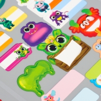 Термобирки для одежды. Набор именных термонаклеек для маркировки детских вещей &laquo;Яркие монстрики&raquo;, 52 шт