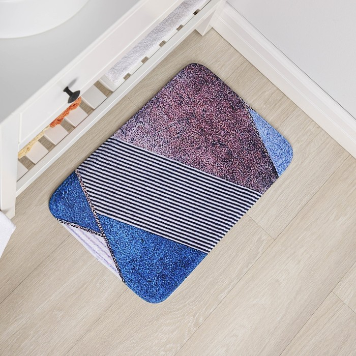 Коврик для ванной и туалета Доляна &laquo;Мелаж&raquo;, 40&times;60 см