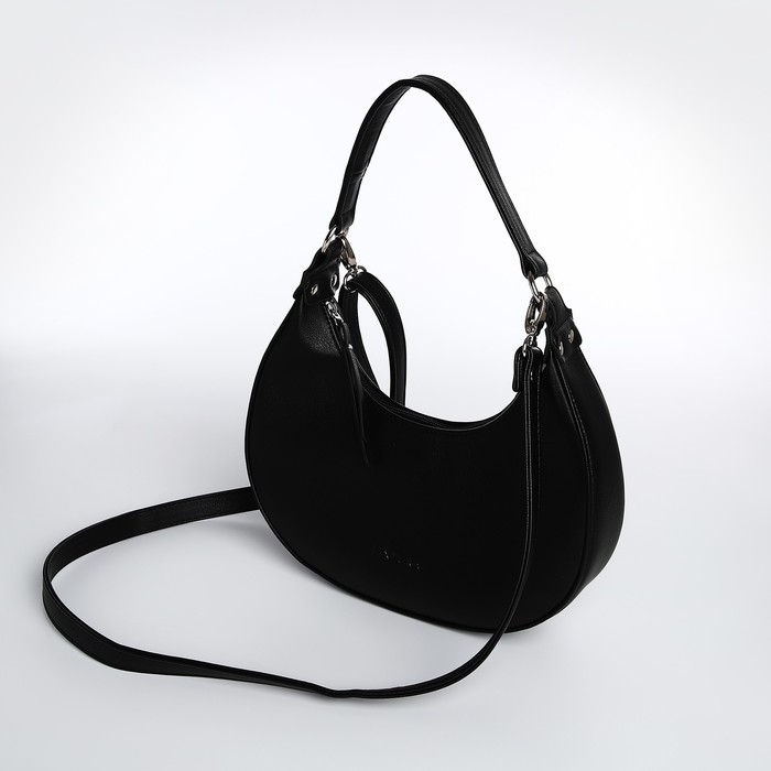 Сумка женская TEXTURA, багет, маленький размер, цвет чёрный Сумка женская TEXTURA, багет, маленький размер, цвет чёрный