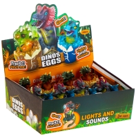 Мялка &laquo;Динозавры&raquo; световая, звуковая, виды МИКС