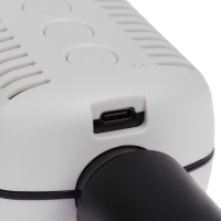 Портативный караоке микрофон, 5 Вт, 1200 мАч, бело-черный