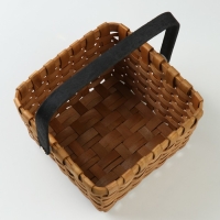 Корзина плетеная, 19 х 19 х H12/24 см, секвойя