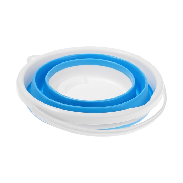 Портативная мини-стиральная машина LWM-03 с ведром 10 л, складная, голубая