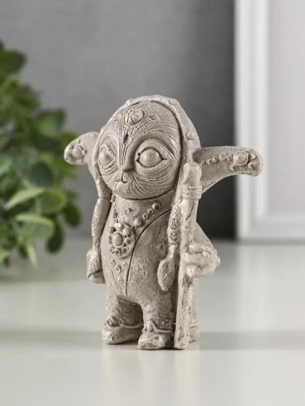 Фигура гипс "Шаман" высота 10 см, под камень