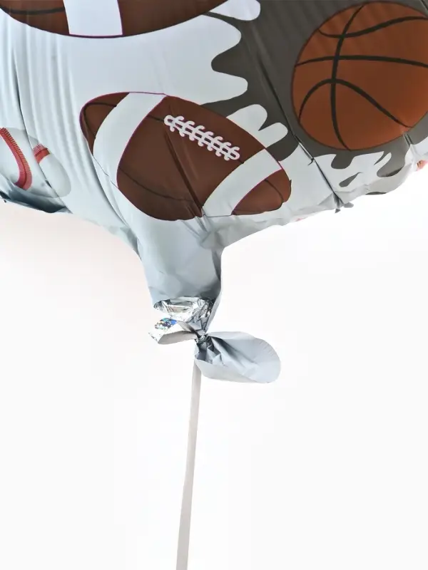 Воздушные шары фольгированные 17" круг "С днем рождения, спорт" набор 5 штук