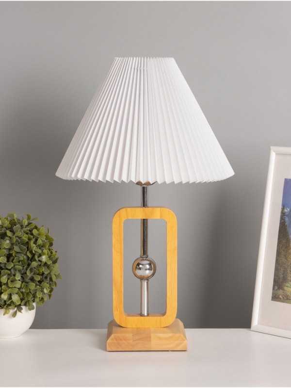 Лампа настольная BayerLux ЭКО "Диана" 1х40Вт Е27 коричневый 30х30х46см