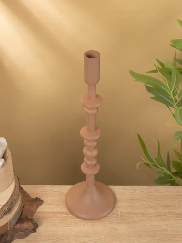 Подсвечник на 1 свечу "Бисквит" 10х10х35 см