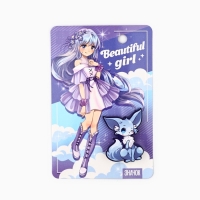 Значки деревянные &laquo;Аниме&raquo; в шоубоксе, 20 шт