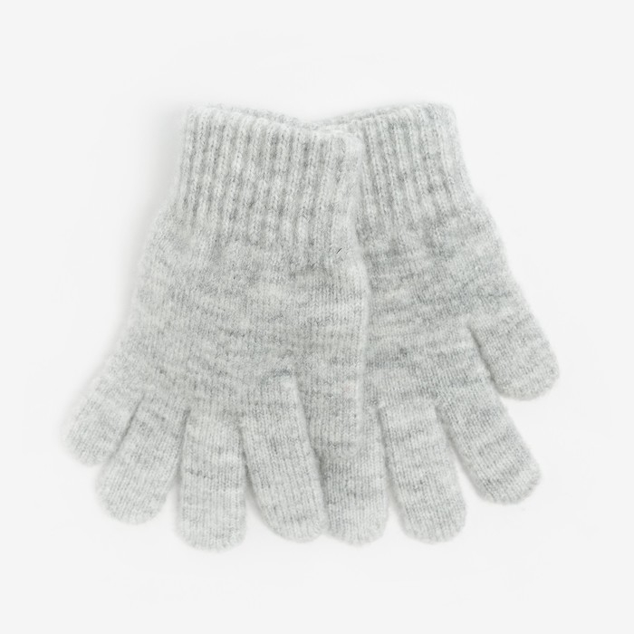 Перчатки женские, цвет светло-серый, размер 18