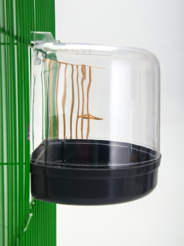 Купалка для птиц, внешняя 12 х 9 х 11 см, серая Купалка для птиц, внешняя 12 х 9 х 11 см, серая