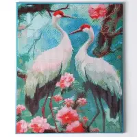 Алмазная вышивка полное заполнение "Аисты", на раме, 40*50 см