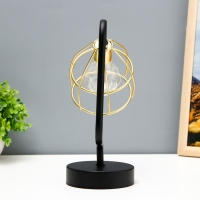 Ночник "Лофт" LED от батареек 3хАА чёрно-золотой 25х20х10 см RISALUX Ночник "Лофт" LED от батареек 3хАА чёрно-золотой 25х20х10 см RISALUX