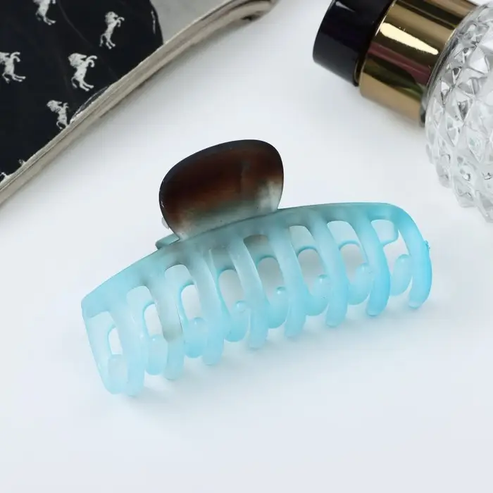 Крабик для волос &laquo;Фрида&raquo;, прямой матовый, 7 см, МИКС