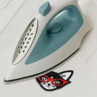 Термоаппликация &laquo;Кот в очках&raquo;, 6&times;6 см, чёрная