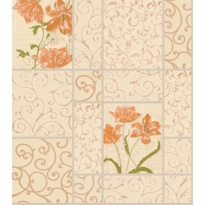 Обои бумажные, водостойкие при эксплуатации Обои бумажные, водостойкие при эксплуатации "Гомельобои" Лель 51, 0,53х10,05м