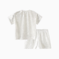 Костюм (шорты и футболка) Крошка Я "Бархат", р. 86-92 см, белый Костюм (шорты и футболка) Крошка Я "Бархат", р. 86-92 см, белый