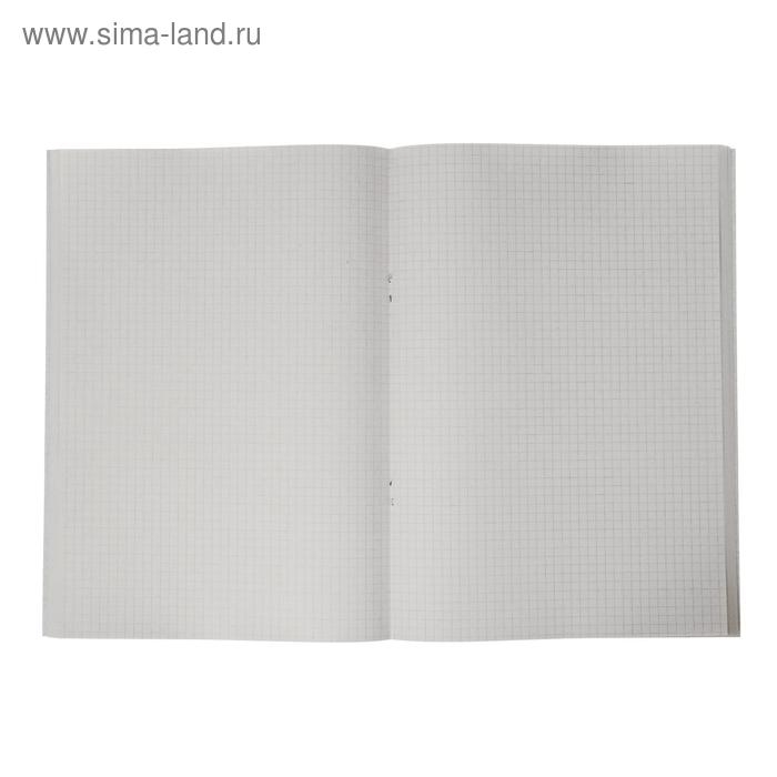 Тетрадь А4, 96 листов в клетку Calligrata "Паттерн", обложка мелованный картон, блок №2, белизна 75%, триколор, (серые листы)