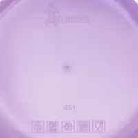 Контейнер круглый Доляна, пищевой, 500 мл, цвет сиреневый