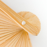 Веер бамбук, текстиль h=21 см "Моноцвет" в коробке, голубой Веер бамбук, текстиль h=21 см "Моноцвет" в коробке, голубой