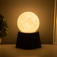 Лампа настольная "Полная луна" LED 1х40Вт Е27 черный 12х12х21см