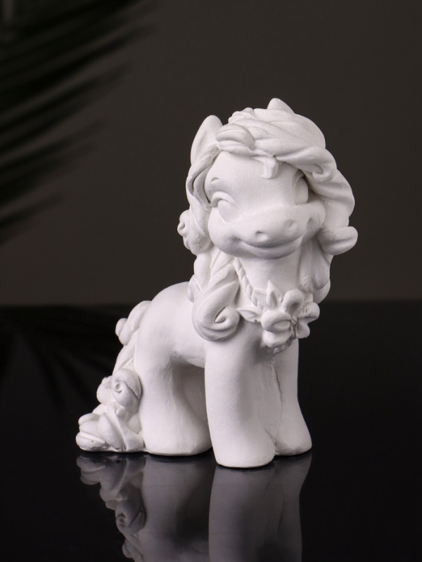 Статуэтка "Пони Красотка" 10х7х5 см, натуральный