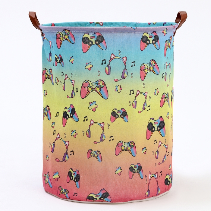 Корзина для игрушек &laquo;Джойстики&raquo; 48 &times; 40 &times; 40 см