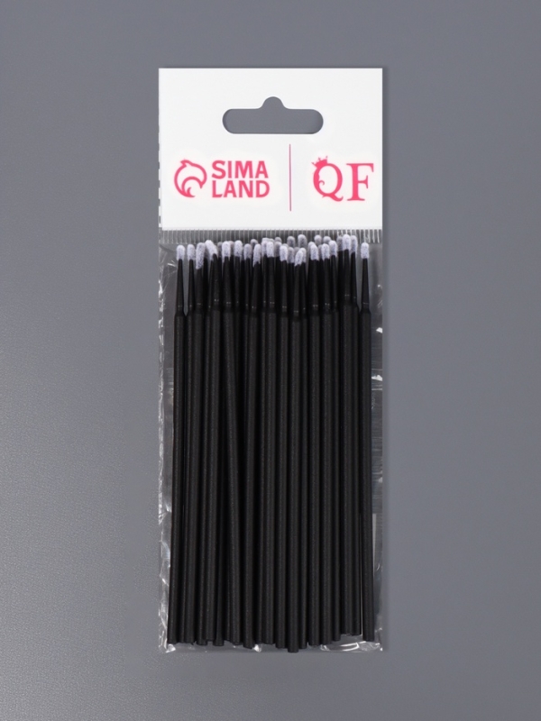 Микробраши для наращивания и ламинирования ресниц, набор - 50 шт, 9,5 см, цвет чёрный Микробраши для наращивания и ламинирования ресниц, набор - 50 шт, 9,5 см, цвет чёрный