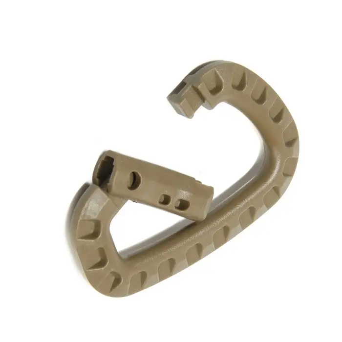 Карабин тактический D-образный ТУНДРА, 84х56х7 мм, цвет хаки