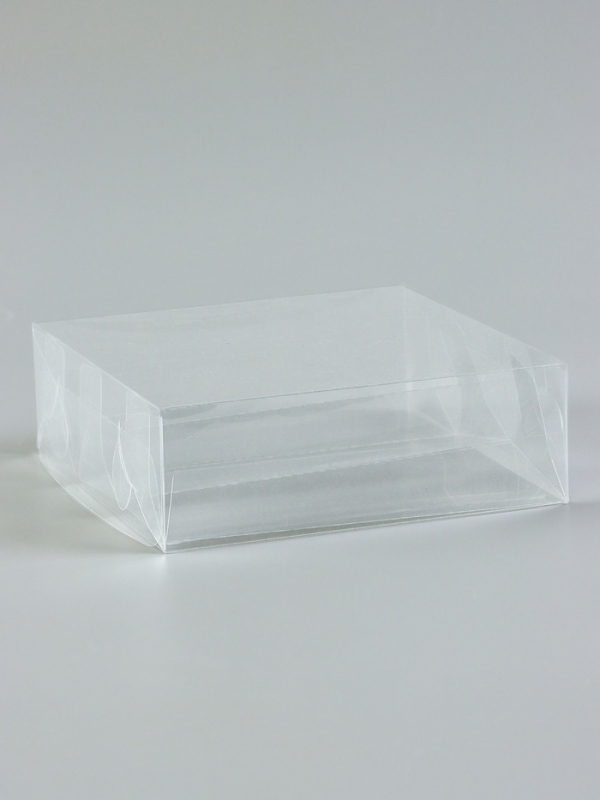 Коробка под 3 эклера из PVC, 15 х 15 х 5 см