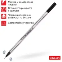 Ручка капиллярная Luxor Fine Writer, узел 0.8 мм, чернила чёрные