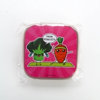 Ланч - бокс с ложкой, &laquo;Треню&raquo;, 17,8 х 17,8 х 7 см