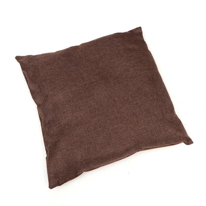 Дом &ndash; трансформер "Квадрат", рогожка, поролон, 43 х 42 х 34 см, бежево-коричневый