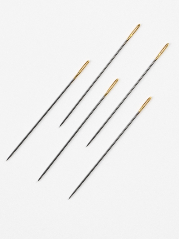 Игла швейная с золотым ушком №120-027 39-*0,8мм (набор 16шт) сталь TR Игла швейная с золотым ушком №120-027 39-*0,8мм (набор 16шт) сталь TR