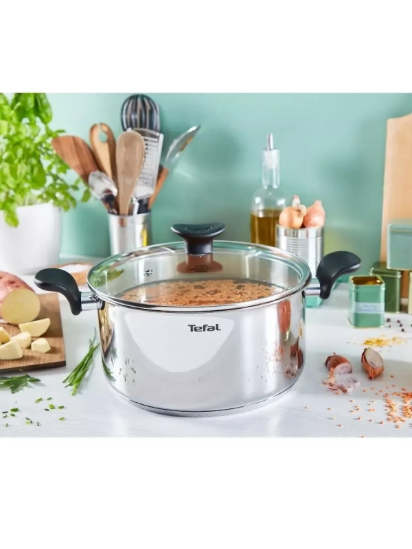 Кастрюля с крышкой Primary 18 см, 2,1 л, с мерной шкалой