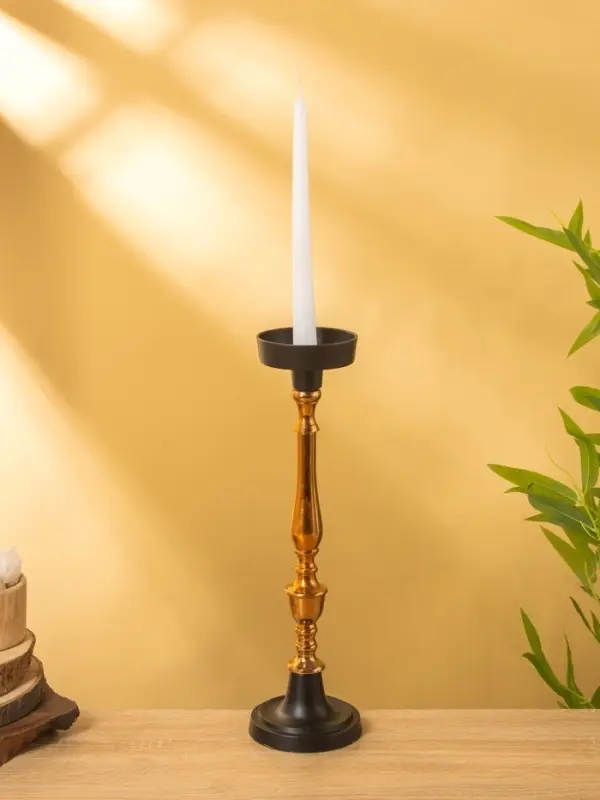 Подсвечник "Ренессанс" алюминий 10х10х37 см