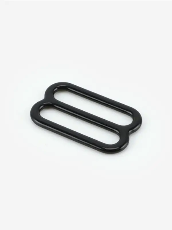 Регулятор для бретелей, металлический, 15 мм, 20 шт., чёрный