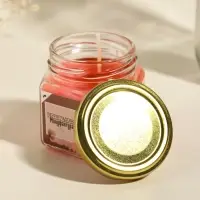 Свеча ароматическая в банке 70 гр воска, корица+аплеьсин