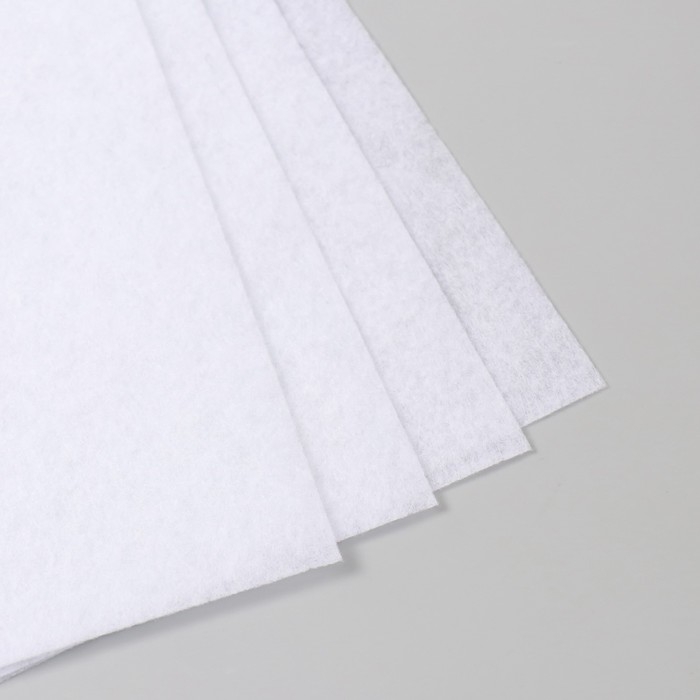 Фетр 1 мм "Бело-голубой" набор 4 листа 30х40 см